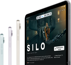 Un iPad Air che mostra un video in streaming su una connessione wireless ultraveloce