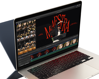 MacBook Air showing video editing to demonstrate M4 chip capabilities