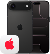 Côte à côte, iPhone Air, face arrière, système caméra Fusion, 1 objectif, flash, iPhone Air, face avant, design tout écran